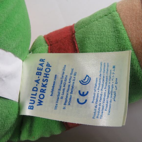 Build-A-Bear Ninja Turtle Plush Blue Mask 18" Stuffed Toy Reversible Face - Picture 9 of 16